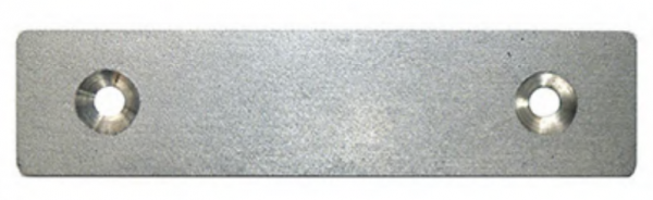 Mounting plate for belt conveyor cup (2-hole)
