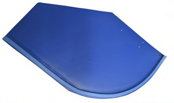 volet de collecte avant, gauche (bleu; 3 plis 4,2 mm)