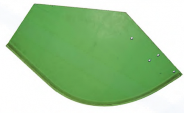 volet de collecte avant, gauche (vert; 3 plis 4,2 mm)